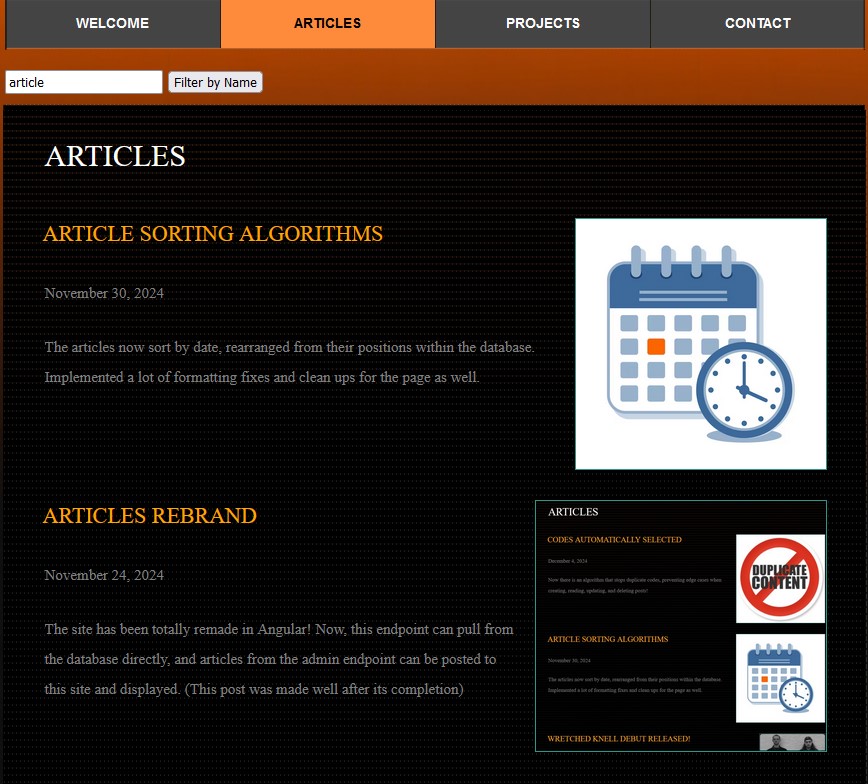 Articles Page